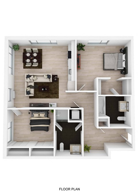 2 Bedroom C Floor Plan